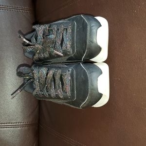 Reebok Black and Glitter Sneakers. Size 1.